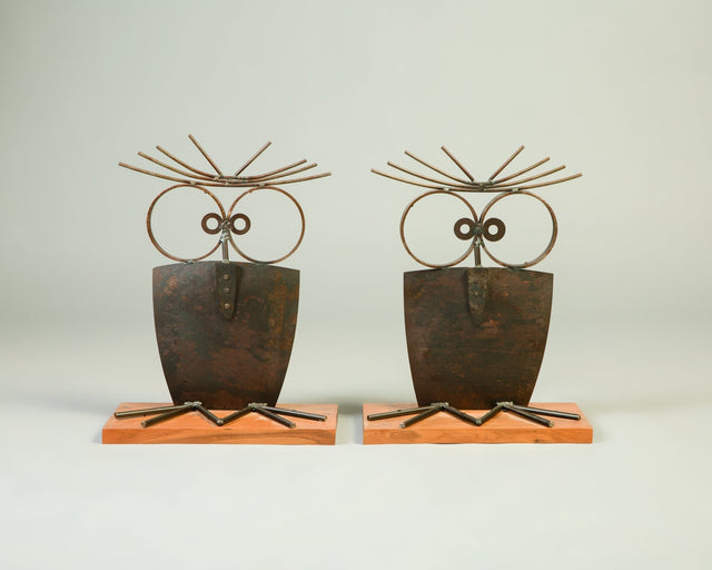 Owl Yard Art Sculpture - Decor - Bareeki