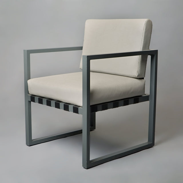 Repose Outdoor Square Arm Chair - Outdoor Chair - Bareeki