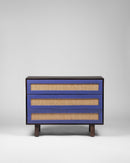 Scandinavian Contemporary Mango Wood and Cane Chest of Drawers - Chest of Drawer - Bareeki