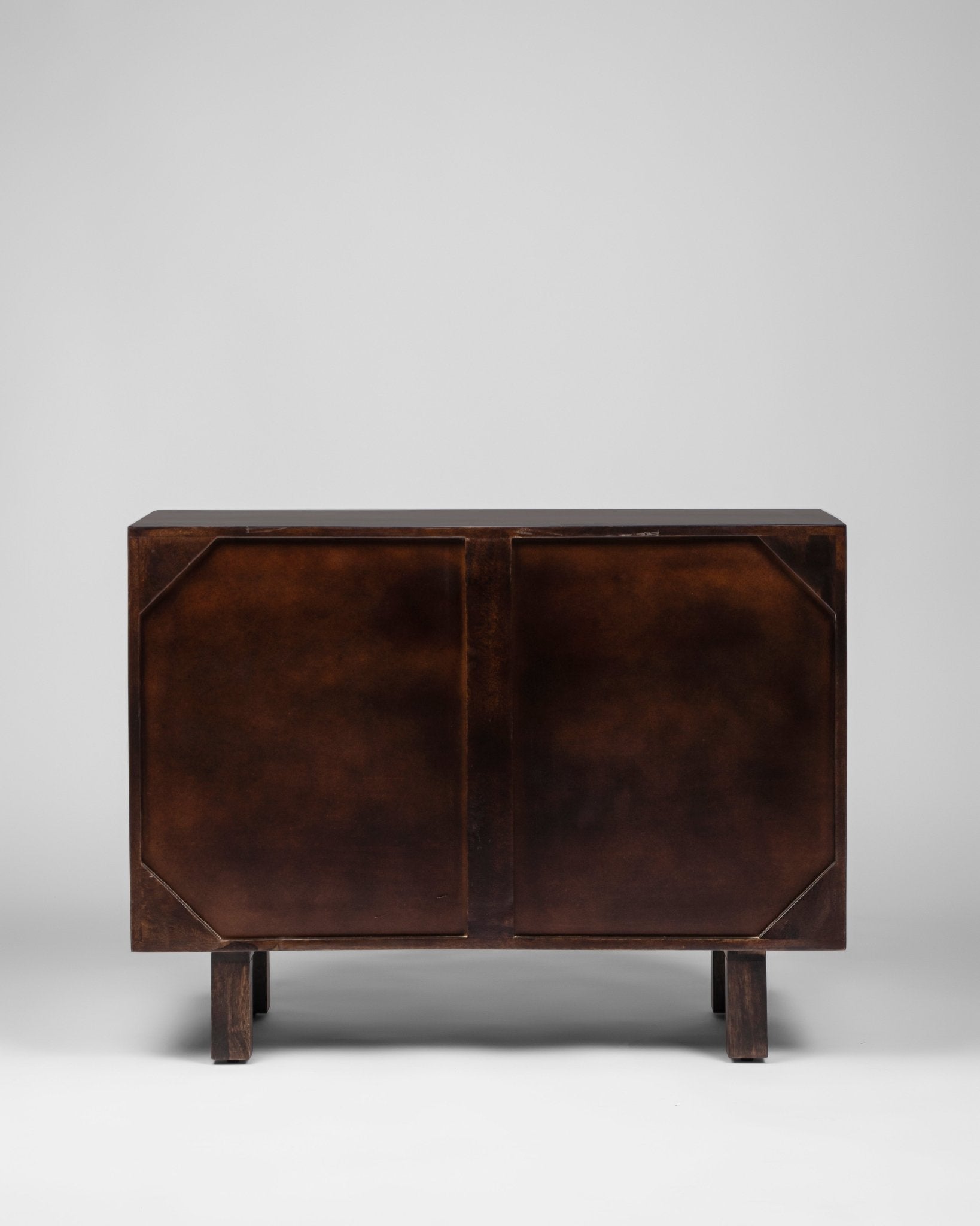 Scandinavian Contemporary Mango Wood and Cane Chest of Drawers - Chest of Drawer - Bareeki