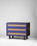 Scandinavian Contemporary Mango Wood and Cane Chest of Drawers - Chest of Drawer - Bareeki