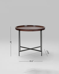 Sumāto Teak End Table - End Table - Bareeki