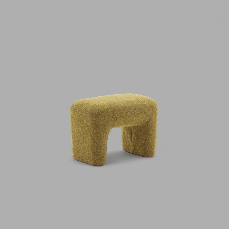 Sunshine Cozy Furry Stool