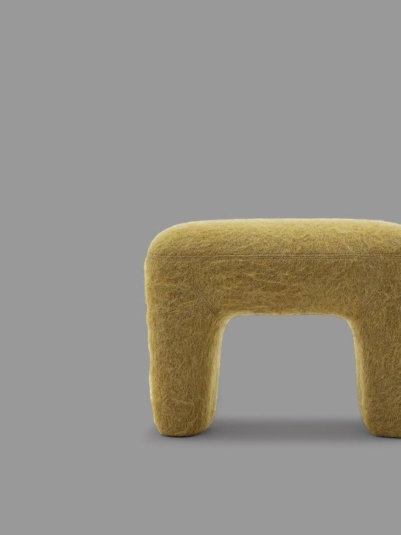 Sunshine Cozy Furry Stool - Bareeki