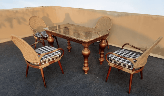 The Timeless Colonial All Weather Chair and Table Set - Bareeki