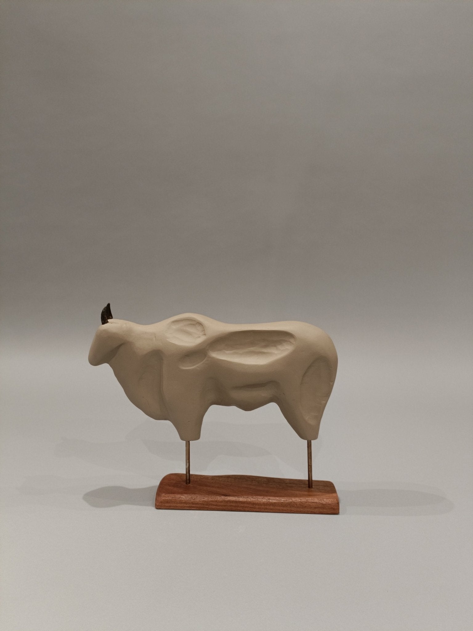 Vintage Bull Sculpture