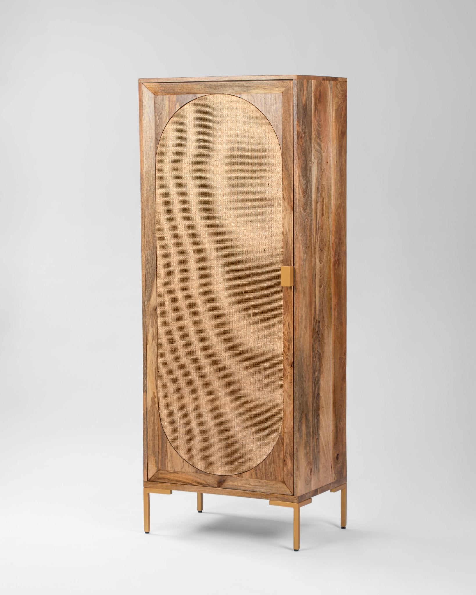 Winchester Vintage Weave Rattan Cupboard - Cupboard - Bareeki