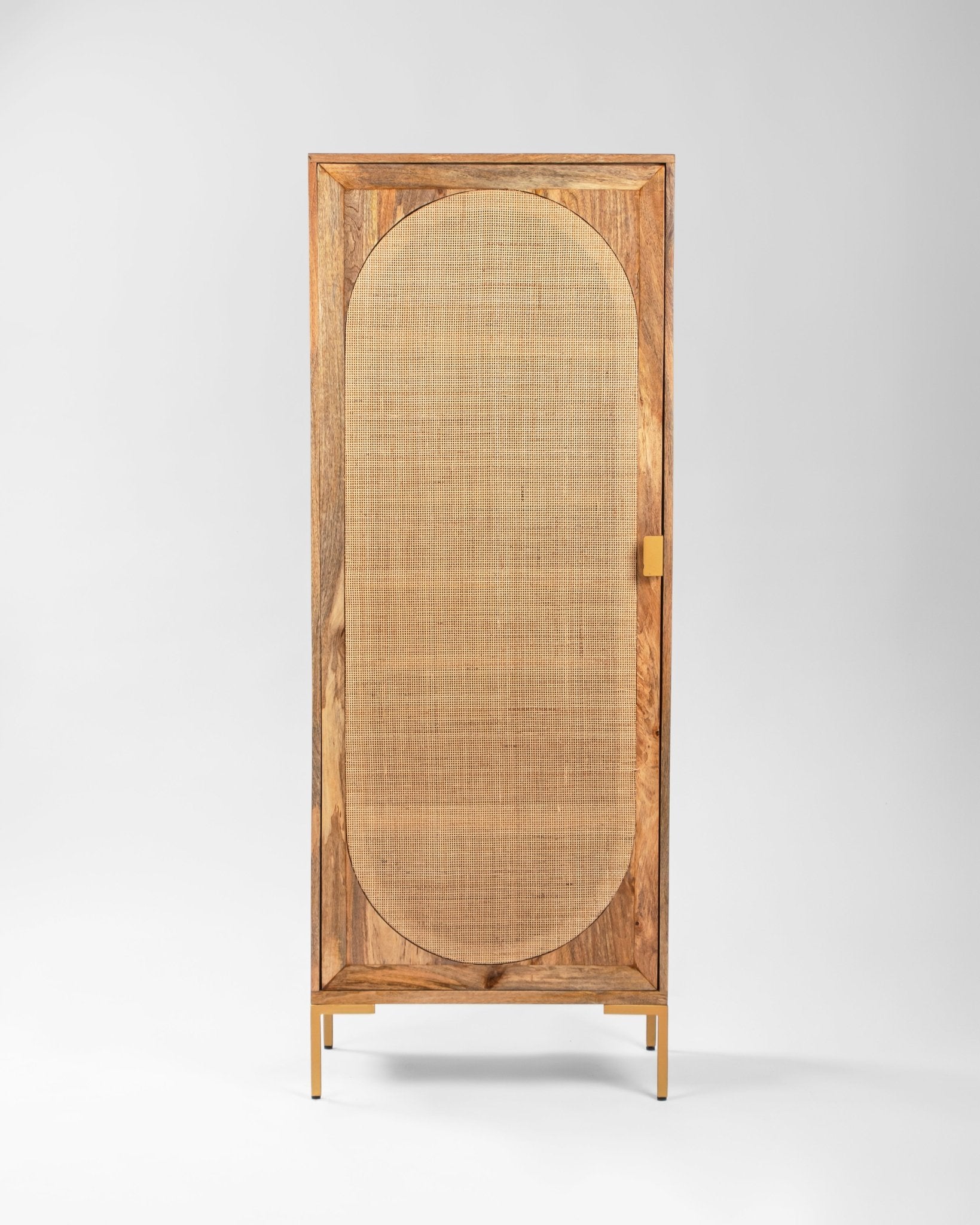 Winchester Vintage Weave Rattan Cupboard - Cupboard - Bareeki