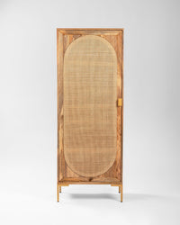 Winchester Vintage Weave Rattan Cupboard - Cupboard - Bareeki