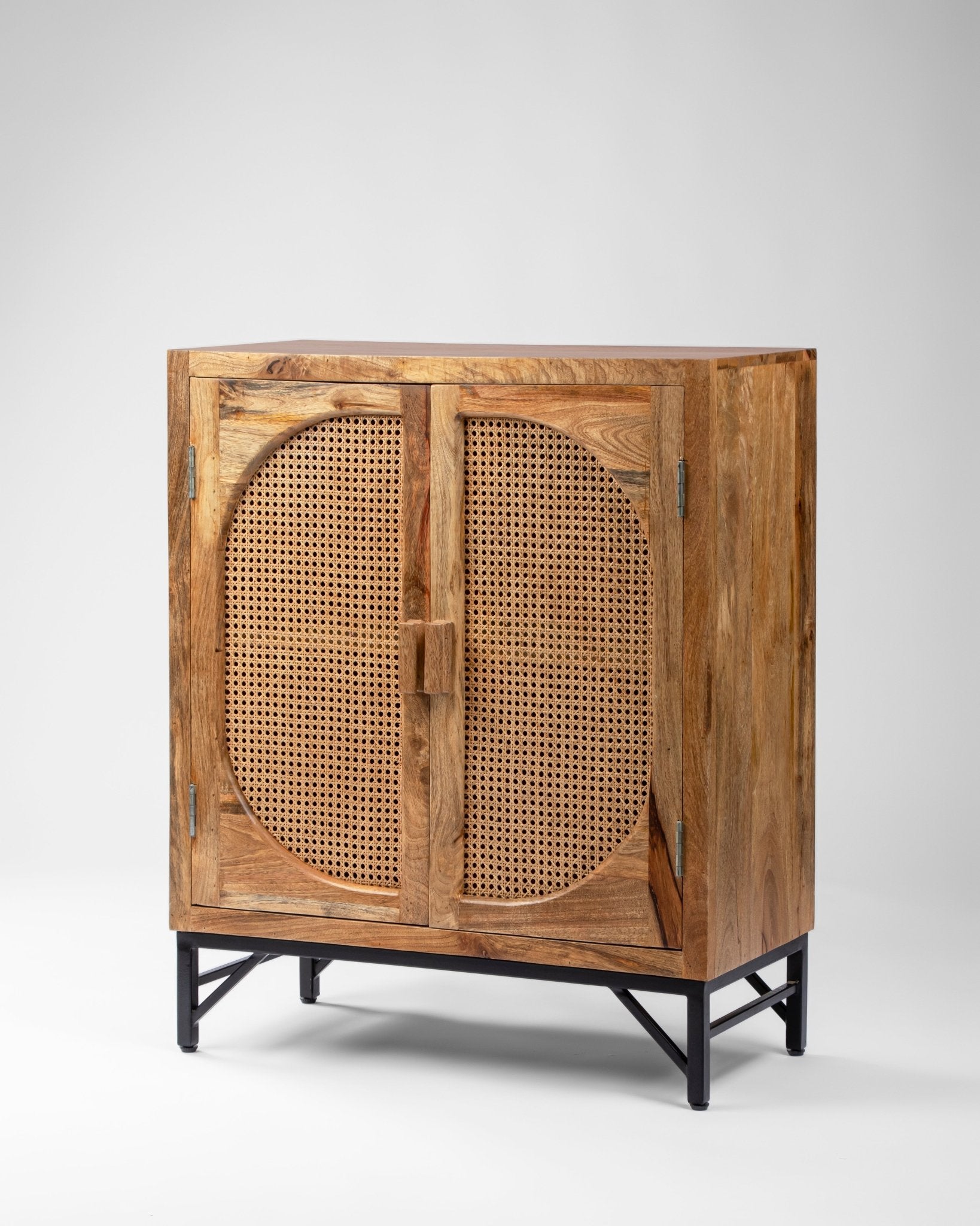 Woven Cane Two Door Sideboard - Sideboard - Bareeki