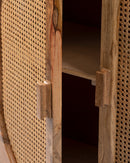 Woven Cane Two Door Sideboard - Sideboard - Bareeki