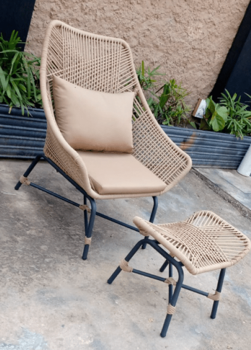 Zen lounge chair and ottoman - Bareeki